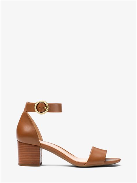 lena sandal michael kors|Lena Leather Sandal .